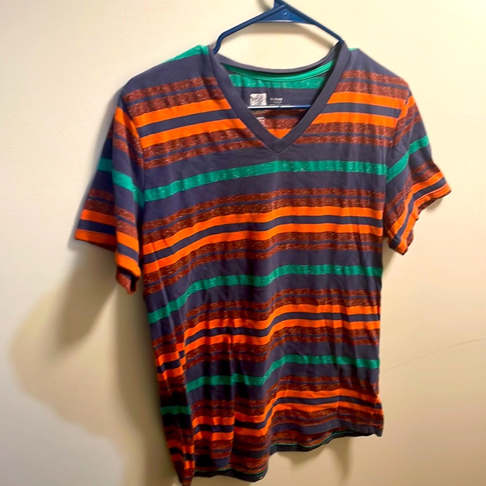 Strips bdg slim fit v neck